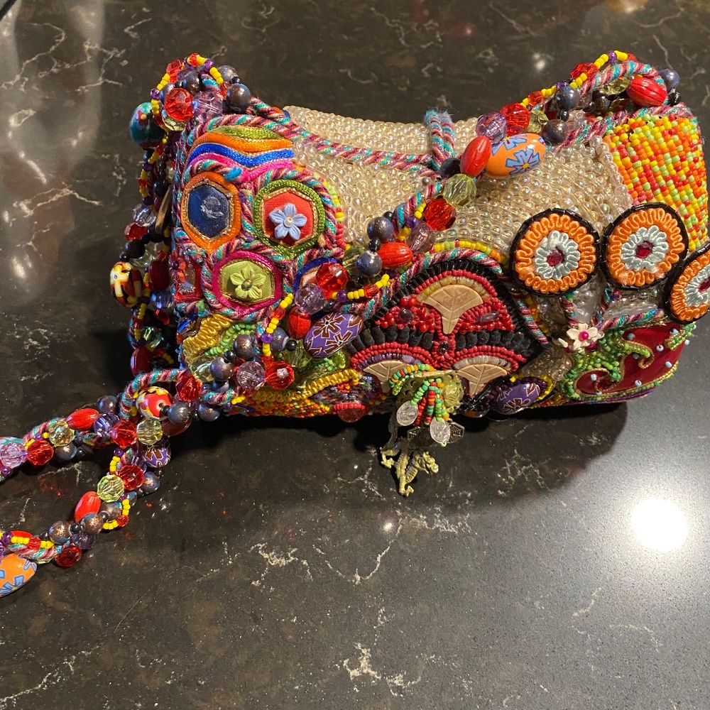 Mary Frances hand beaded handbag